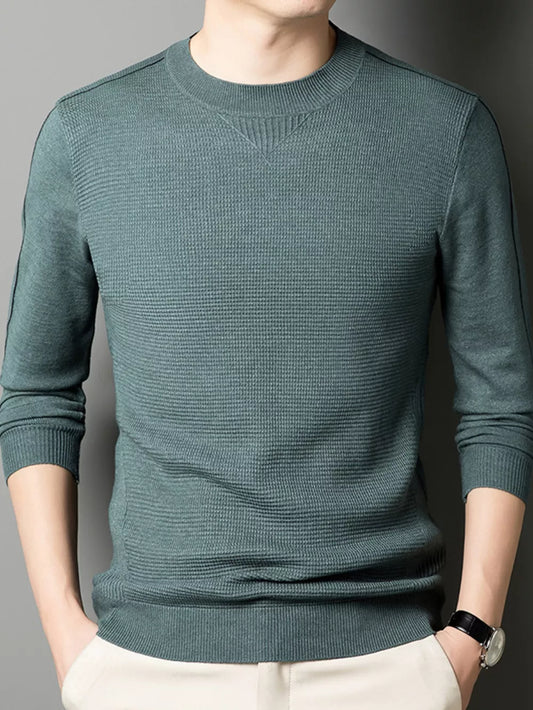 Plus Size Textured Slim Fit Knit Top