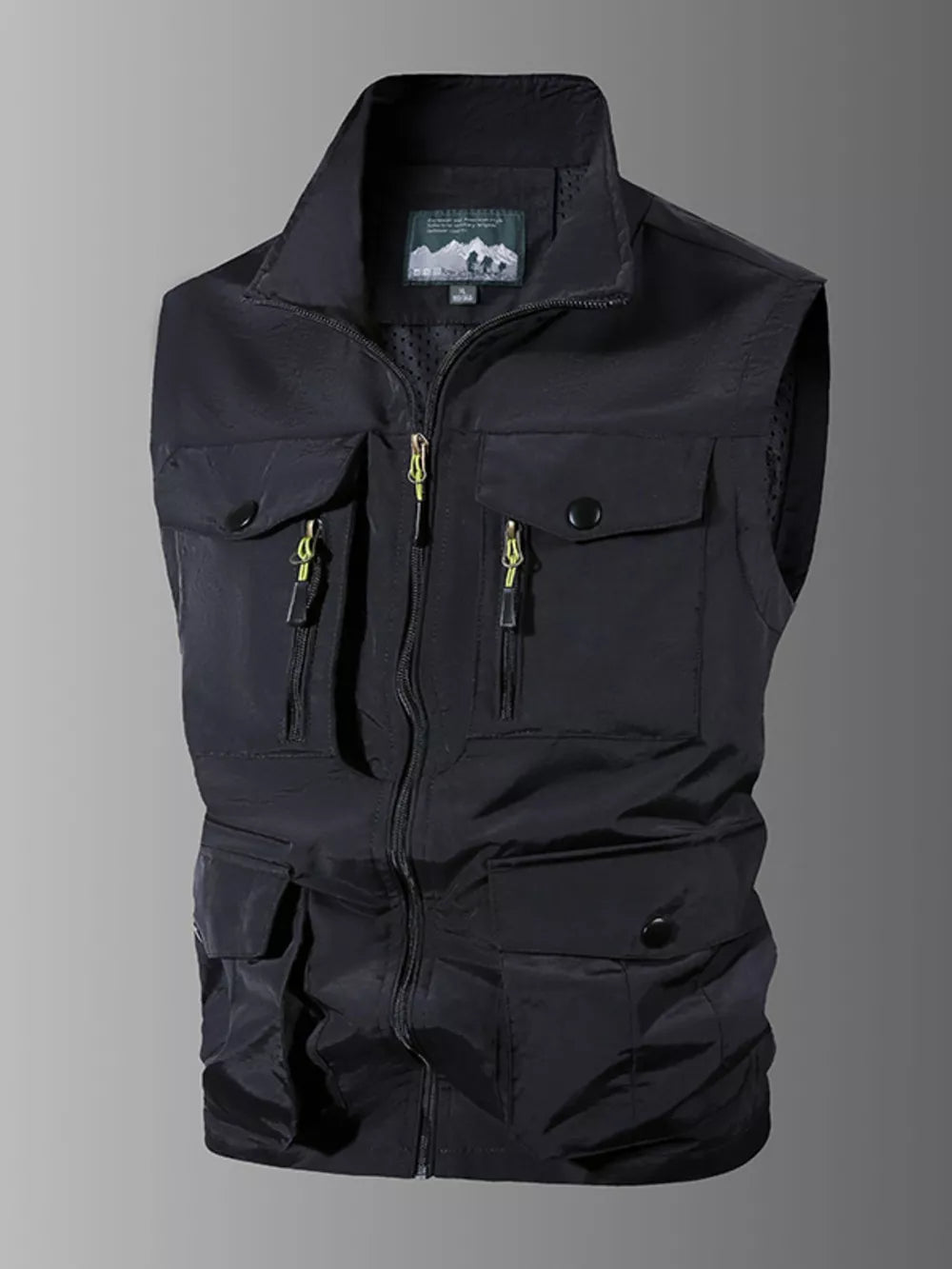Men's Plus Size Multi-Pocket Outdoor Vest