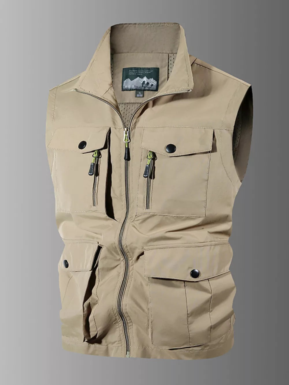 Men's Plus Size Multi-Pocket Outdoor Vest
