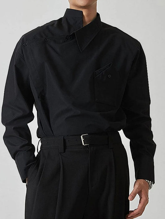 Asymmetrical Long Sleeve Shirt