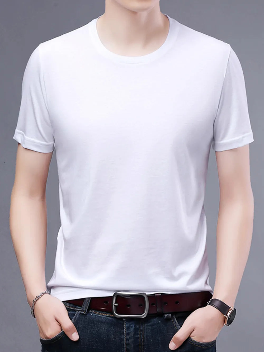 Classic Crew Neck Basic T-Shirt