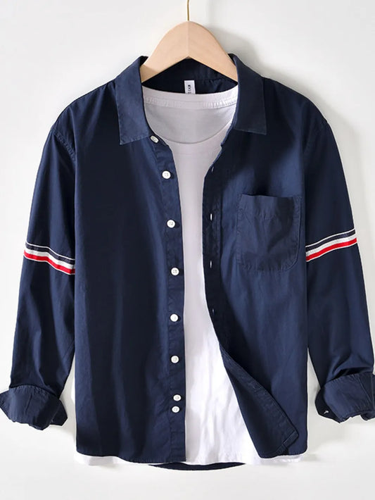 Men's Button Up Long Sleeve Shirt 7