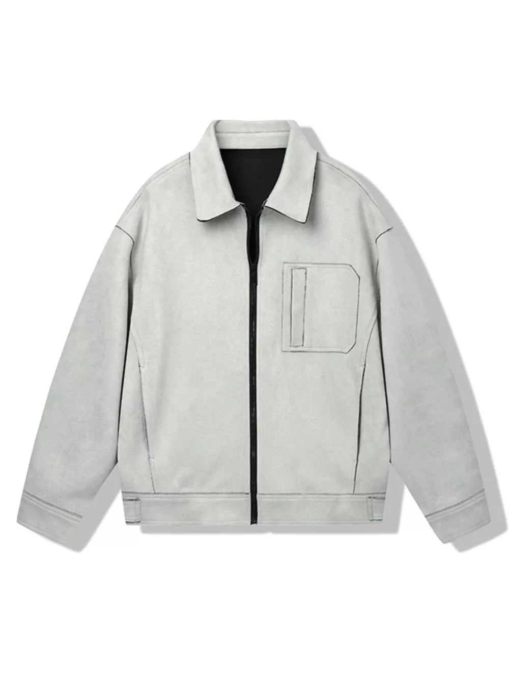 Men's Casual Lightweight Zip-Up Jacket