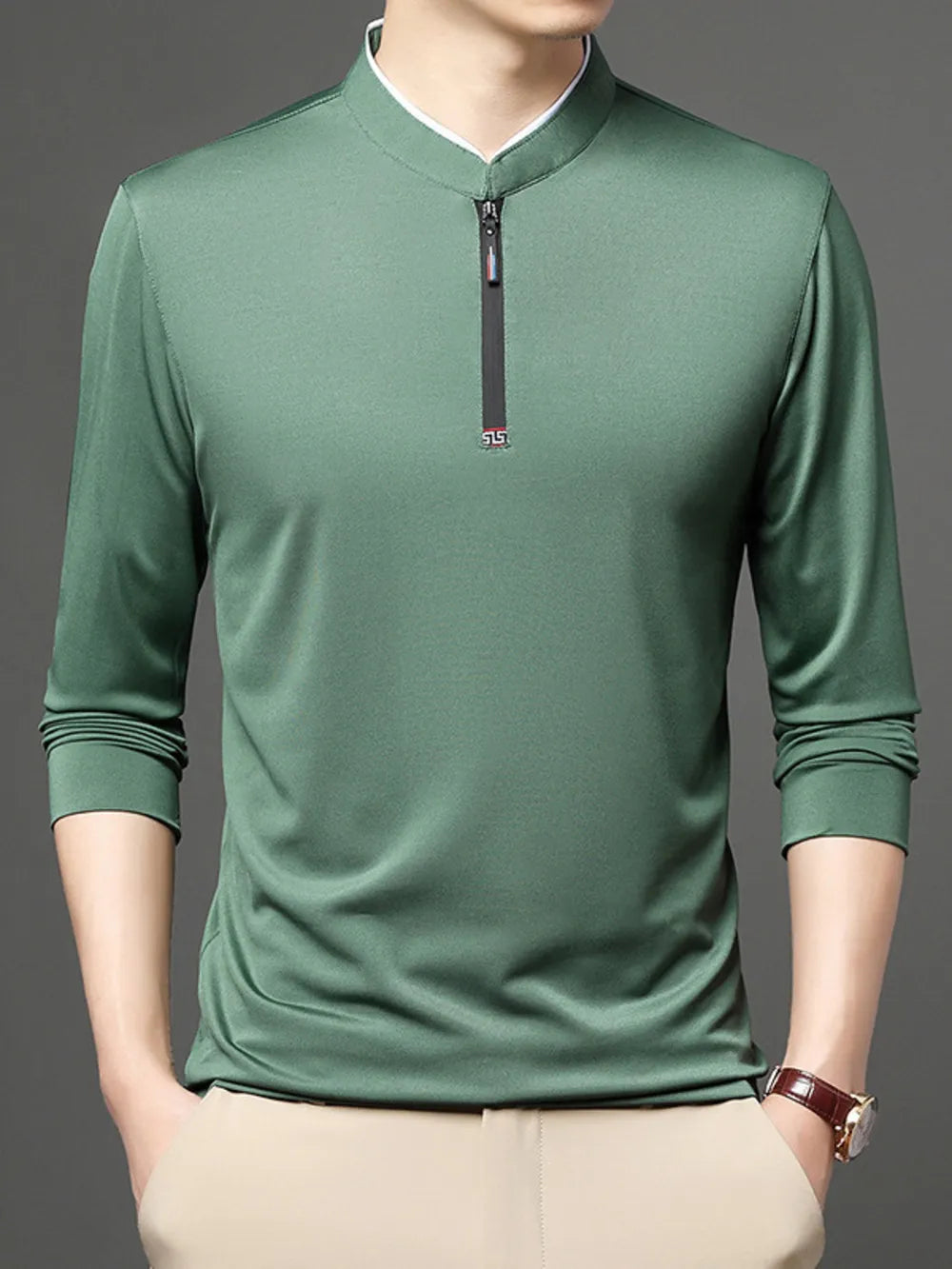Quarter Zip Long Sleeve Top 7