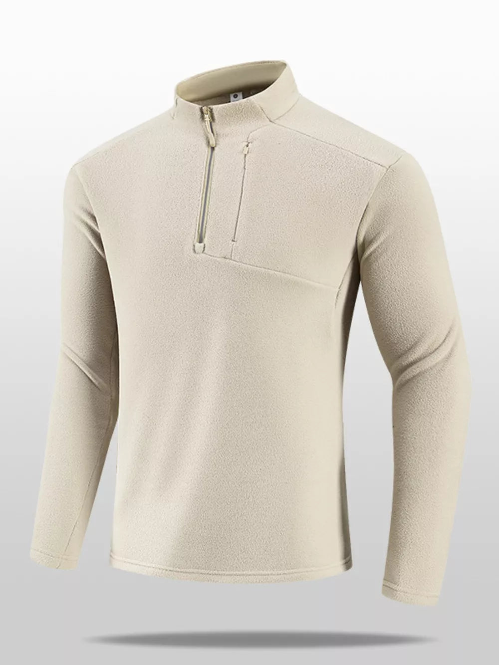 Plus Size Quarter-Zip Fleece Sweatshirt