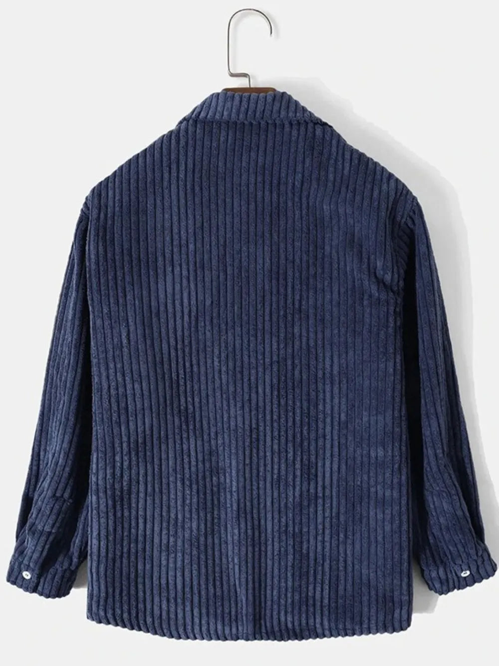 Full Size Corduroy Button Up Long Sleeve Jacket Plus Size