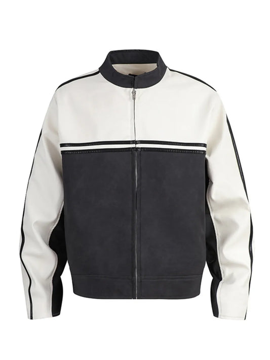 Men's Two-Tone Zip Up Jacket