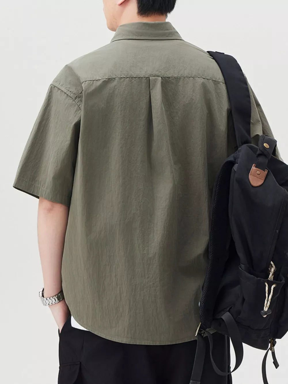 Men's Button Up Short Sleeve Shirt