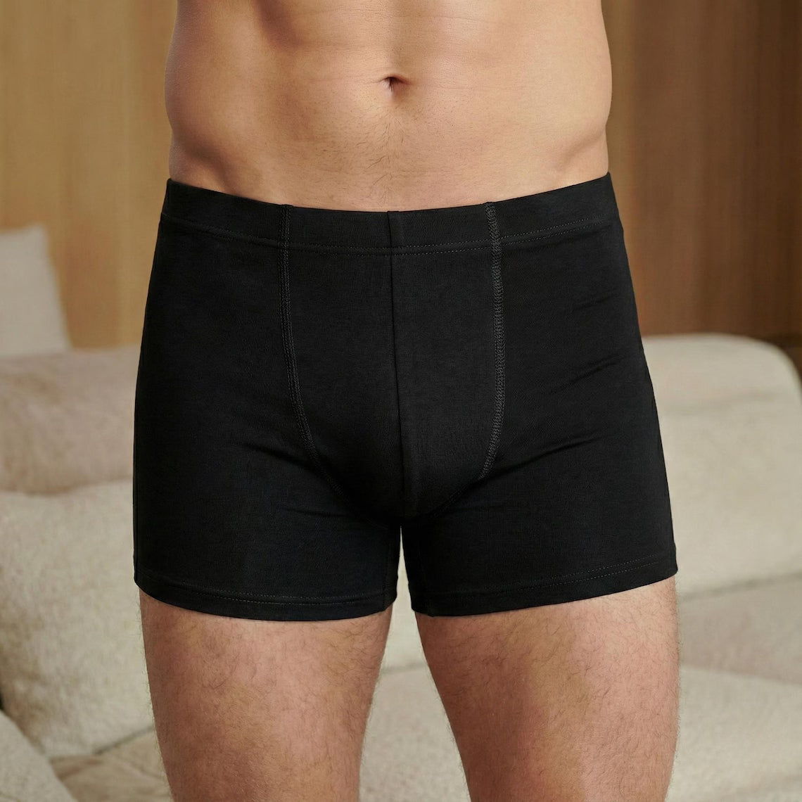 Men's Soft Bamboo Short Boxer Briefs