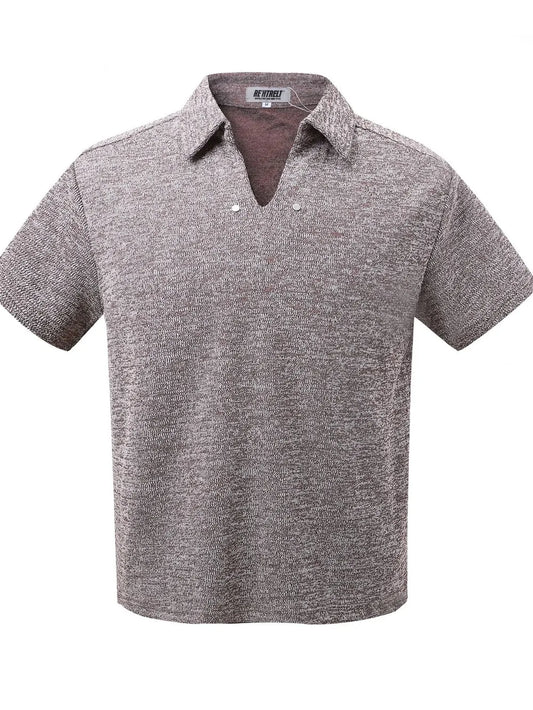 Men's Heathered Short Sleeve Polo