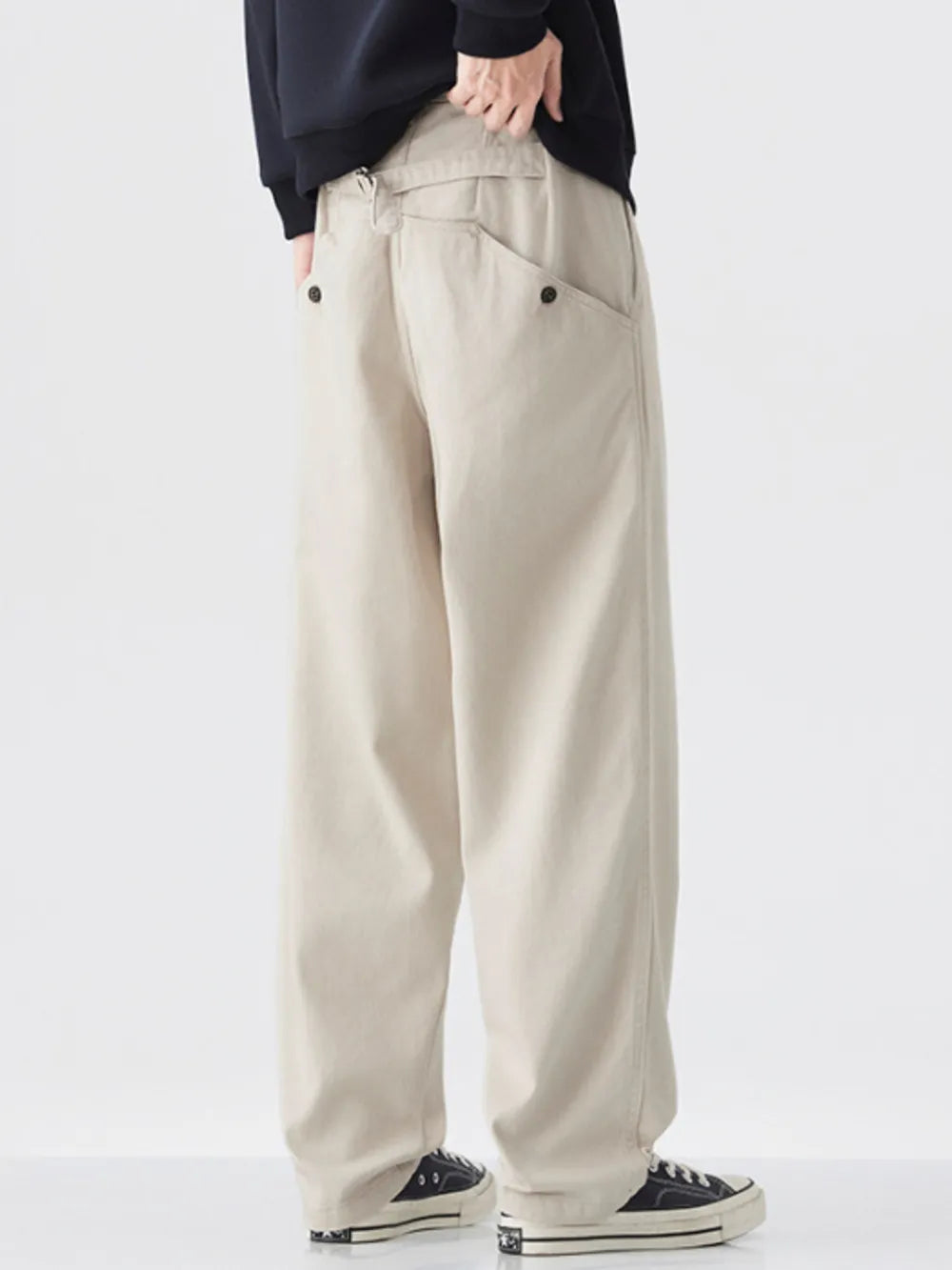 Wide-Leg Casual Pants
